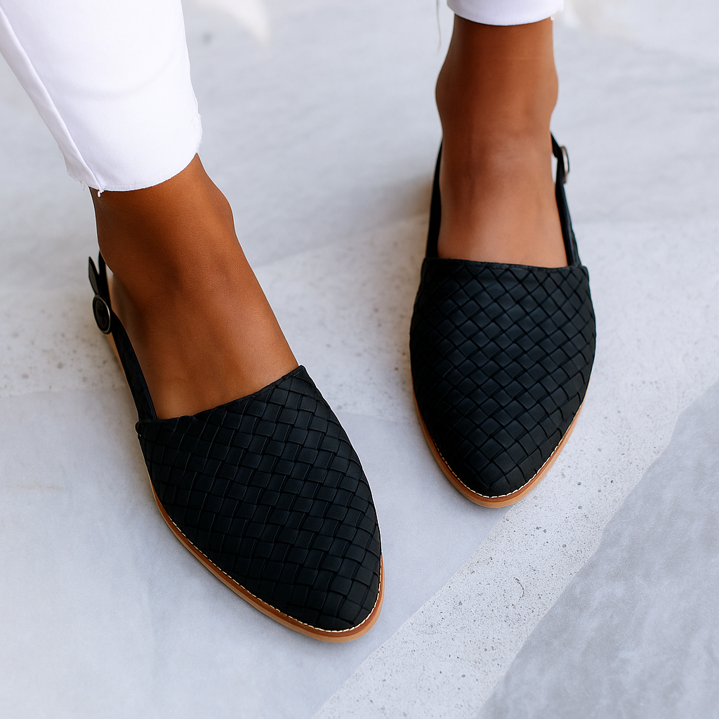 Luna | Pointed Toe Slingback Flats-Women Shoes-Pick NewYork