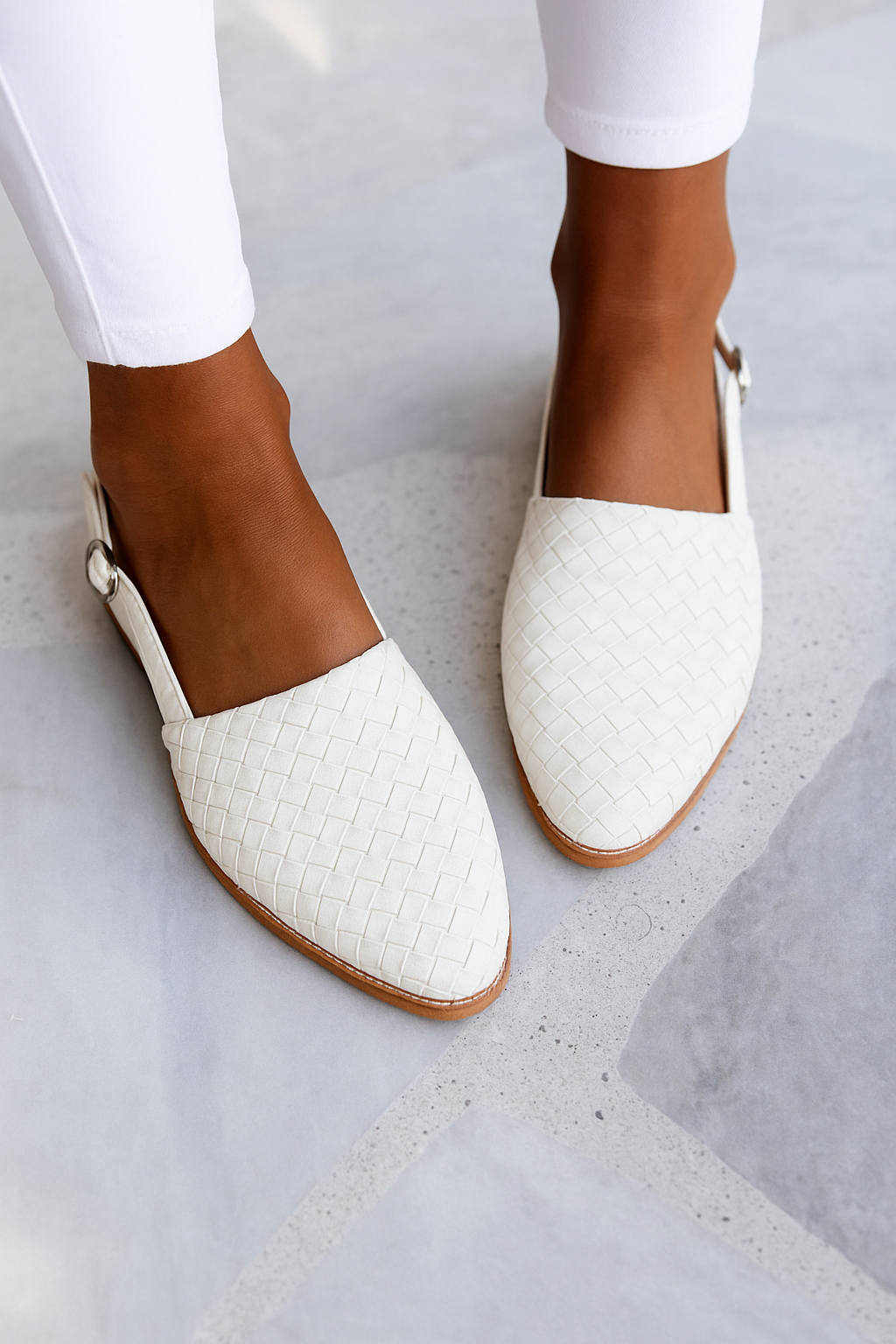 Luna | Pointed Toe Slingback Flats-Women Shoes-Pick NewYork
