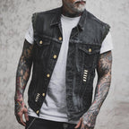 Ryder | Vintage Men’s Biker Vest-Men Vest-Pick NewYork