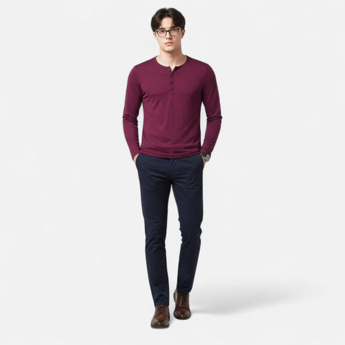 Blake | Modern Men’s Long Sleeve Shirt-Men Long Sleeve-Pick NewYork