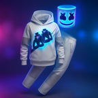 Marshmello Costume | LED Halloween Fortnite Costume-Costume Set-Pick NewYork