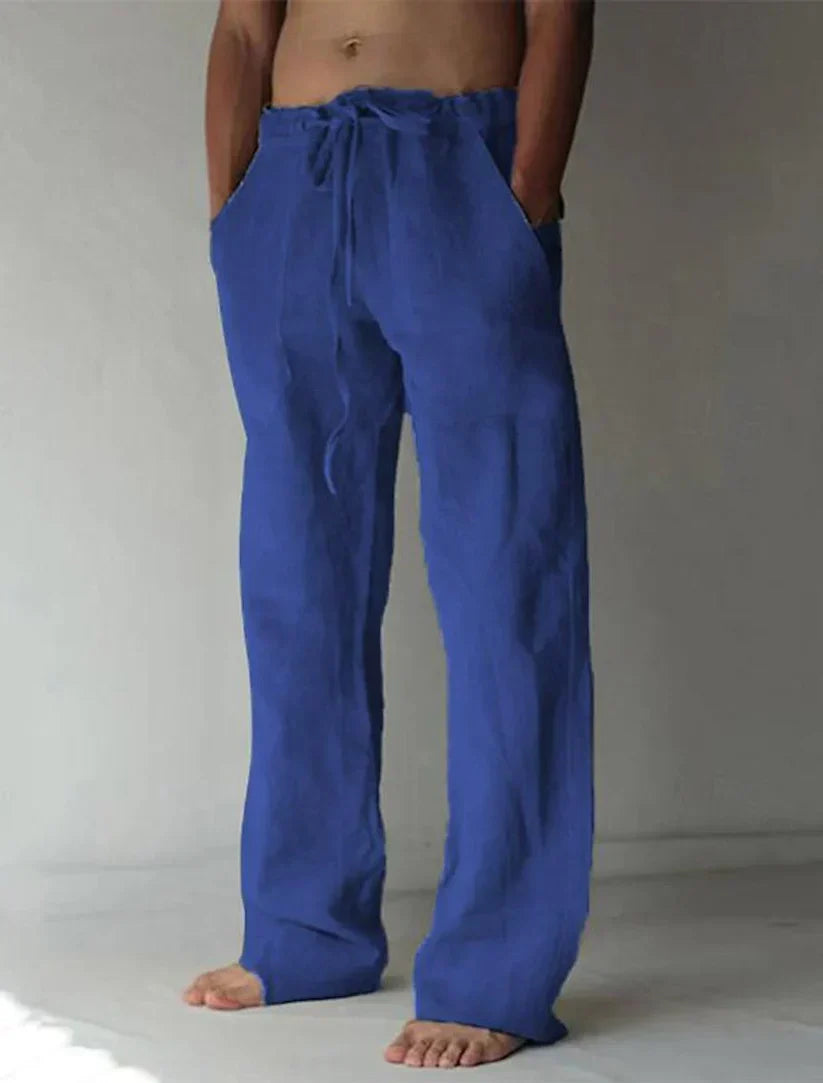 Luca | Relaxed Men’s Beach Trousers-Men Pants-Pick NewYork