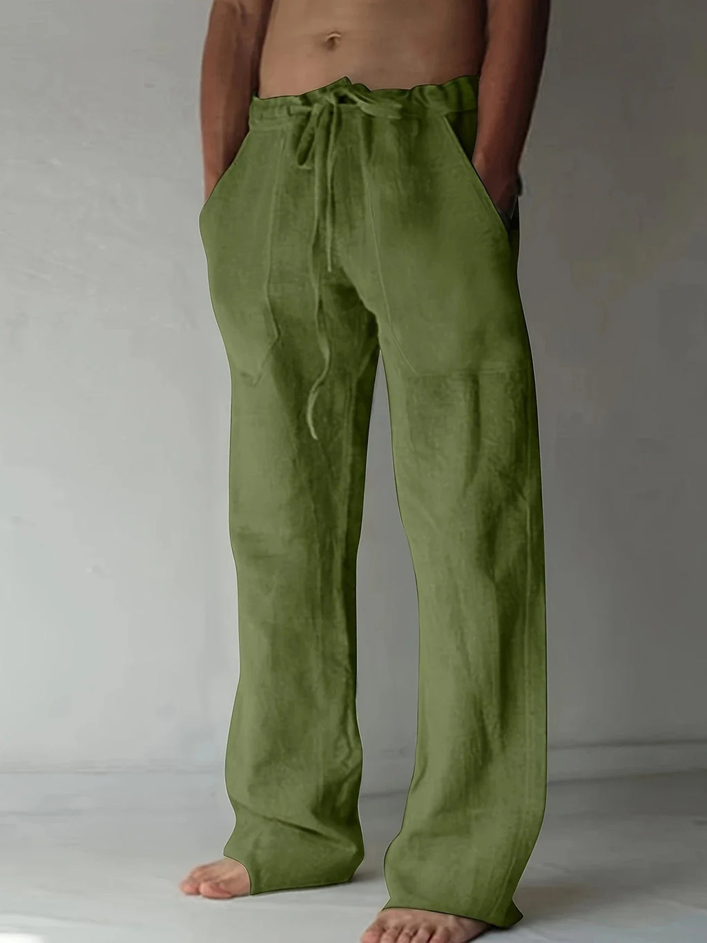 Luca | Relaxed Men’s Beach Trousers-Men Pants-Pick NewYork