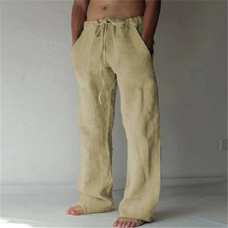 Luca | Relaxed Men’s Beach Trousers-Men Pants-Pick NewYork