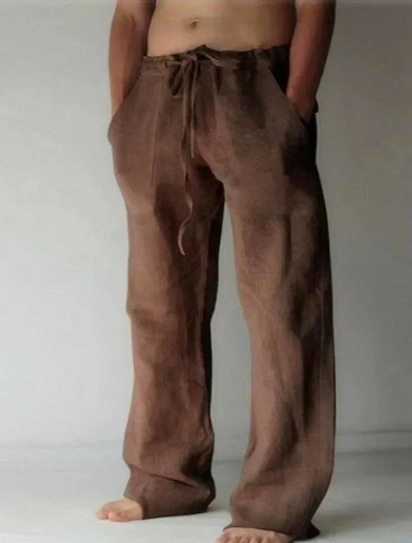 Luca | Relaxed Men’s Beach Trousers-Men Pants-Pick NewYork