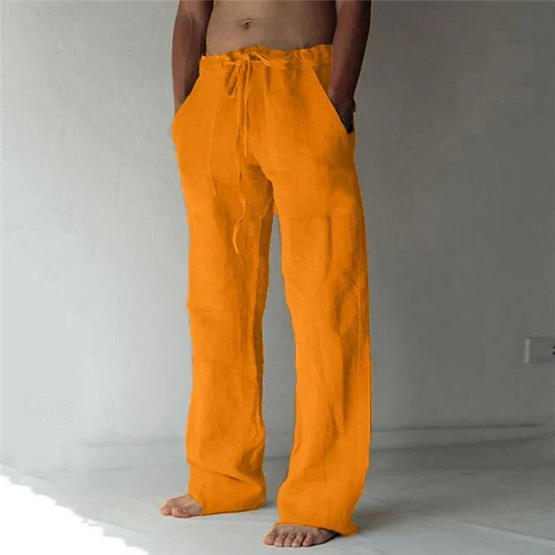 Luca | Relaxed Men’s Beach Trousers-Men Pants-Pick NewYork
