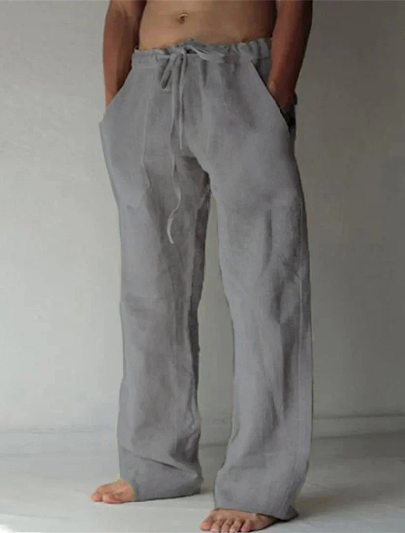 Luca | Relaxed Men’s Beach Trousers-Men Pants-Pick NewYork