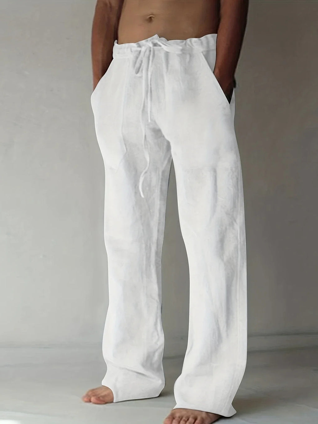 Luca | Relaxed Men’s Beach Trousers-Men Pants-Pick NewYork