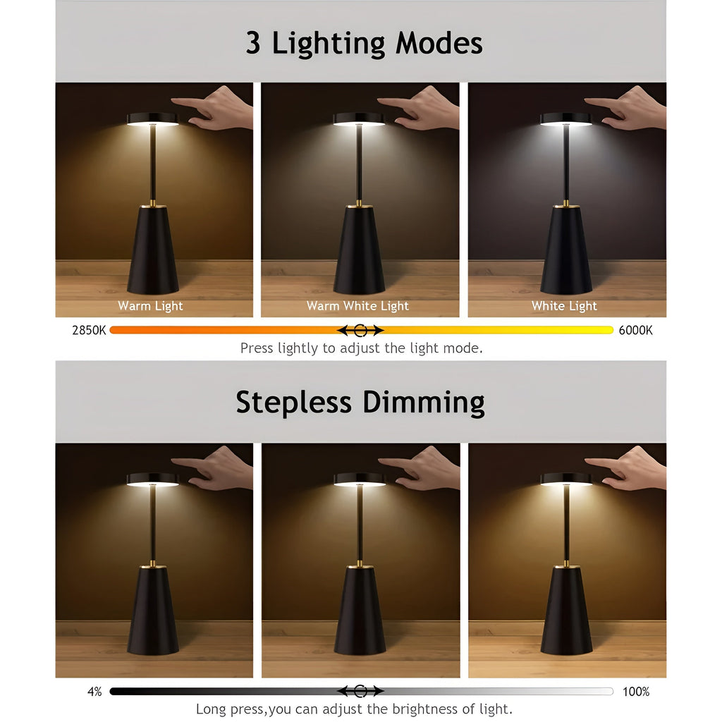 Table Lamp | Wireless Rechargeable Bedside Light-Table Lamp-Pick NewYork