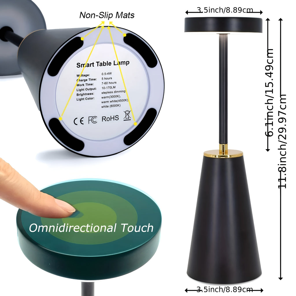 Table Lamp | Wireless Rechargeable Bedside Light-Table Lamp-Pick NewYork