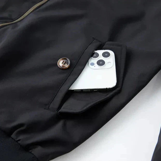 Men’s Bomber Jacket | Zip-Up Design With Stand Collar-Men Jacket-Pick NewYork