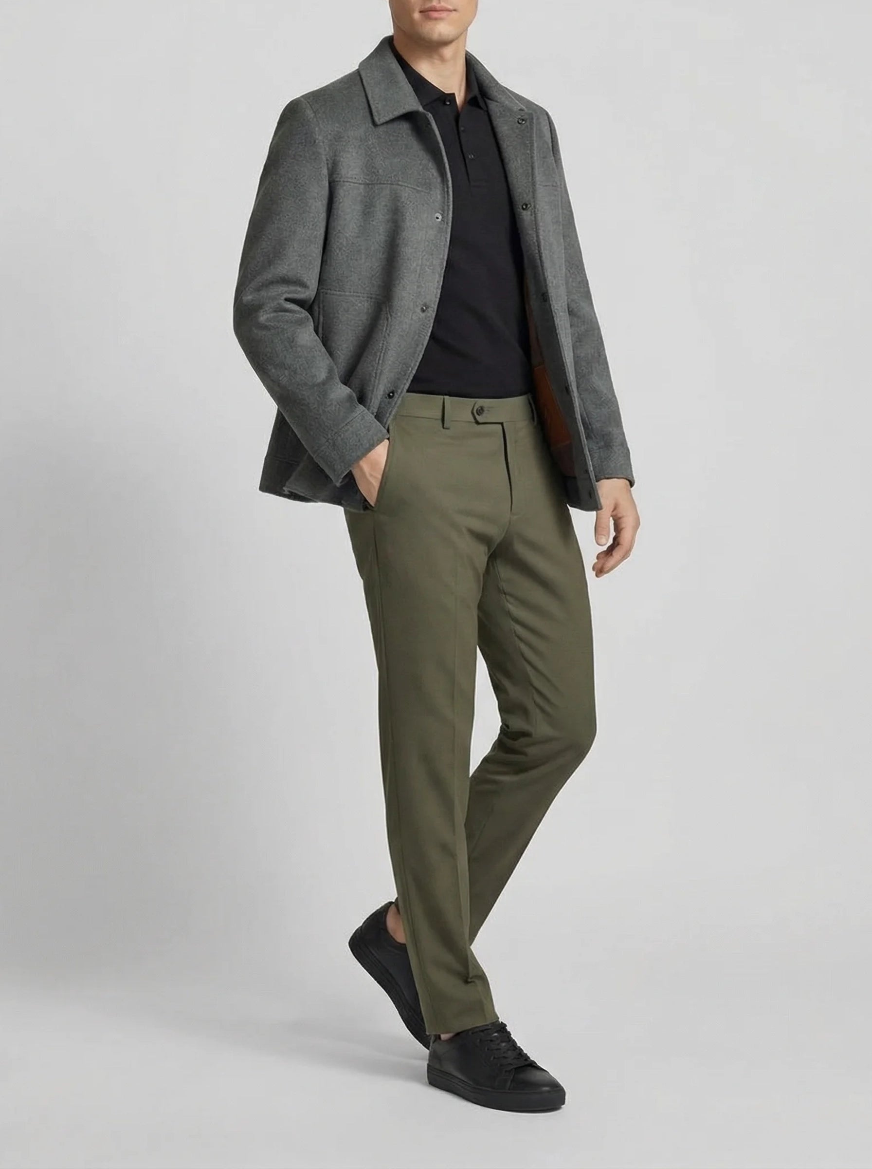 Men’s Coat | Modern Button Front-Men Coat-Pick NewYork