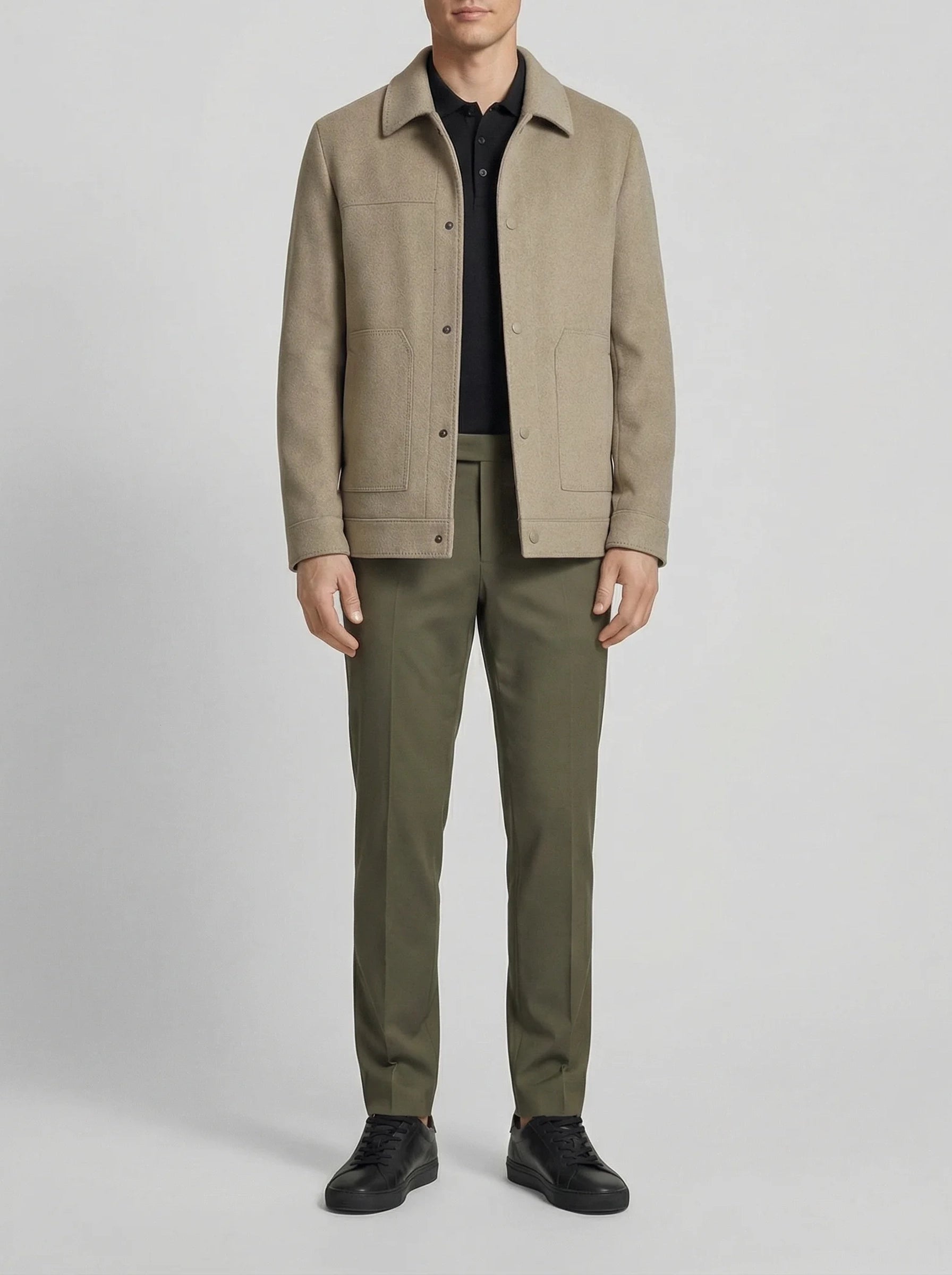 Men’s Coat | Modern Button Front-Men Coat-Pick NewYork