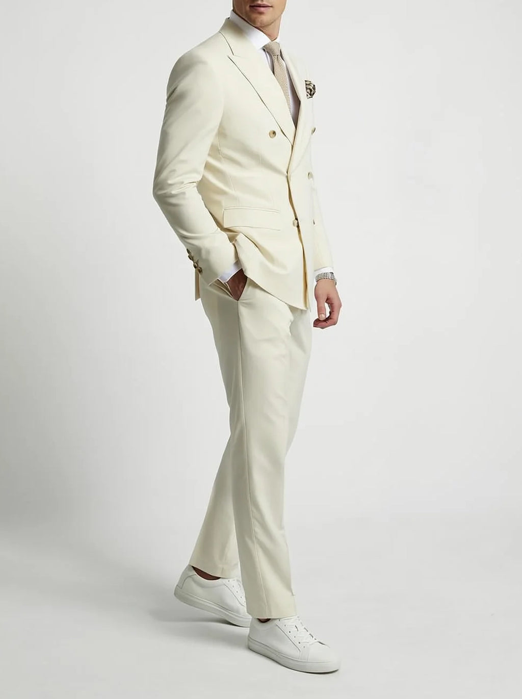 Men’s Suit | Double-Breasted Formal Tailored Style-Men Suit-Pick NewYork