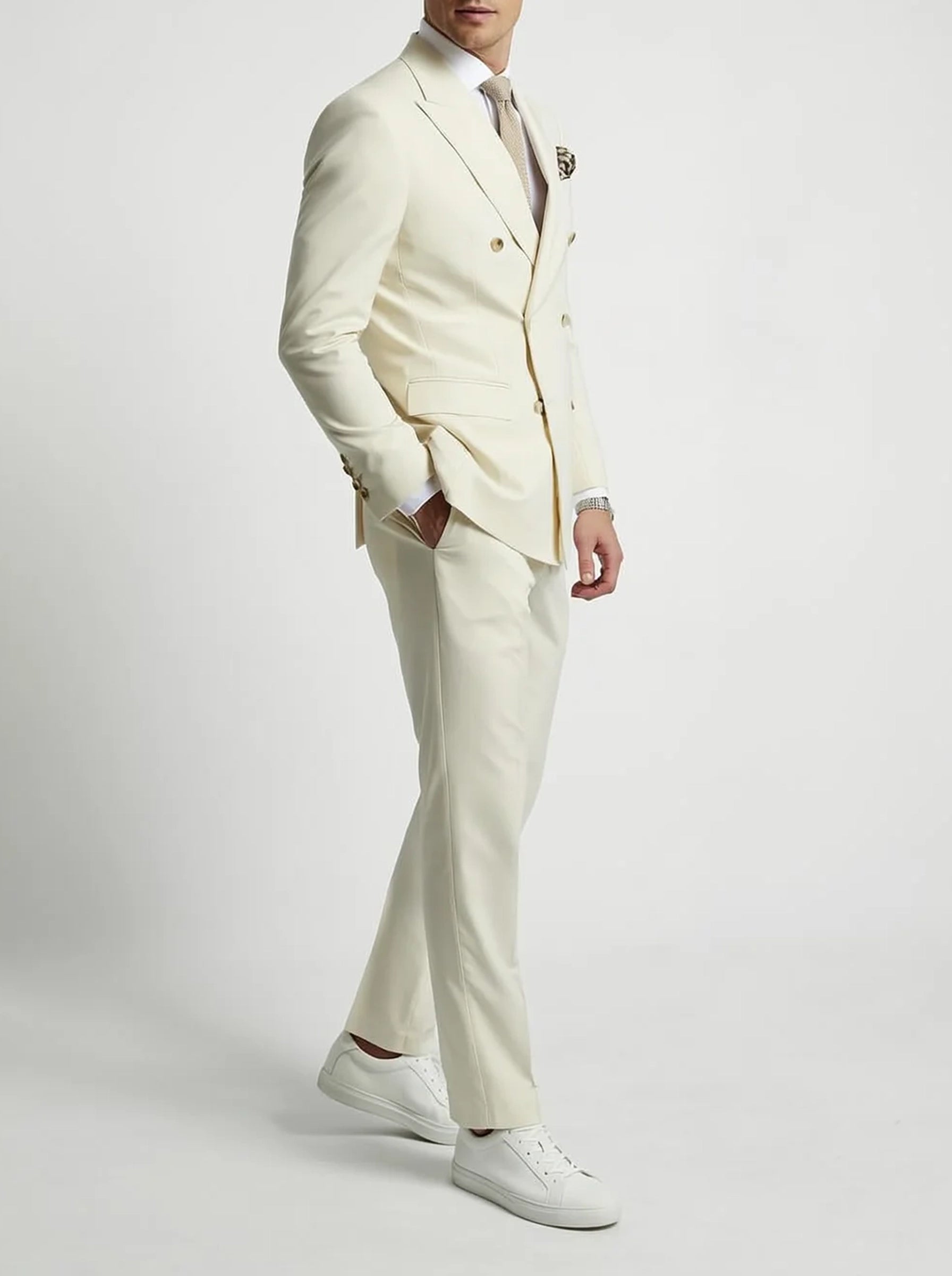 Men’s Suit | Double-Breasted Formal Tailored Style-Men Suit-Pick NewYork