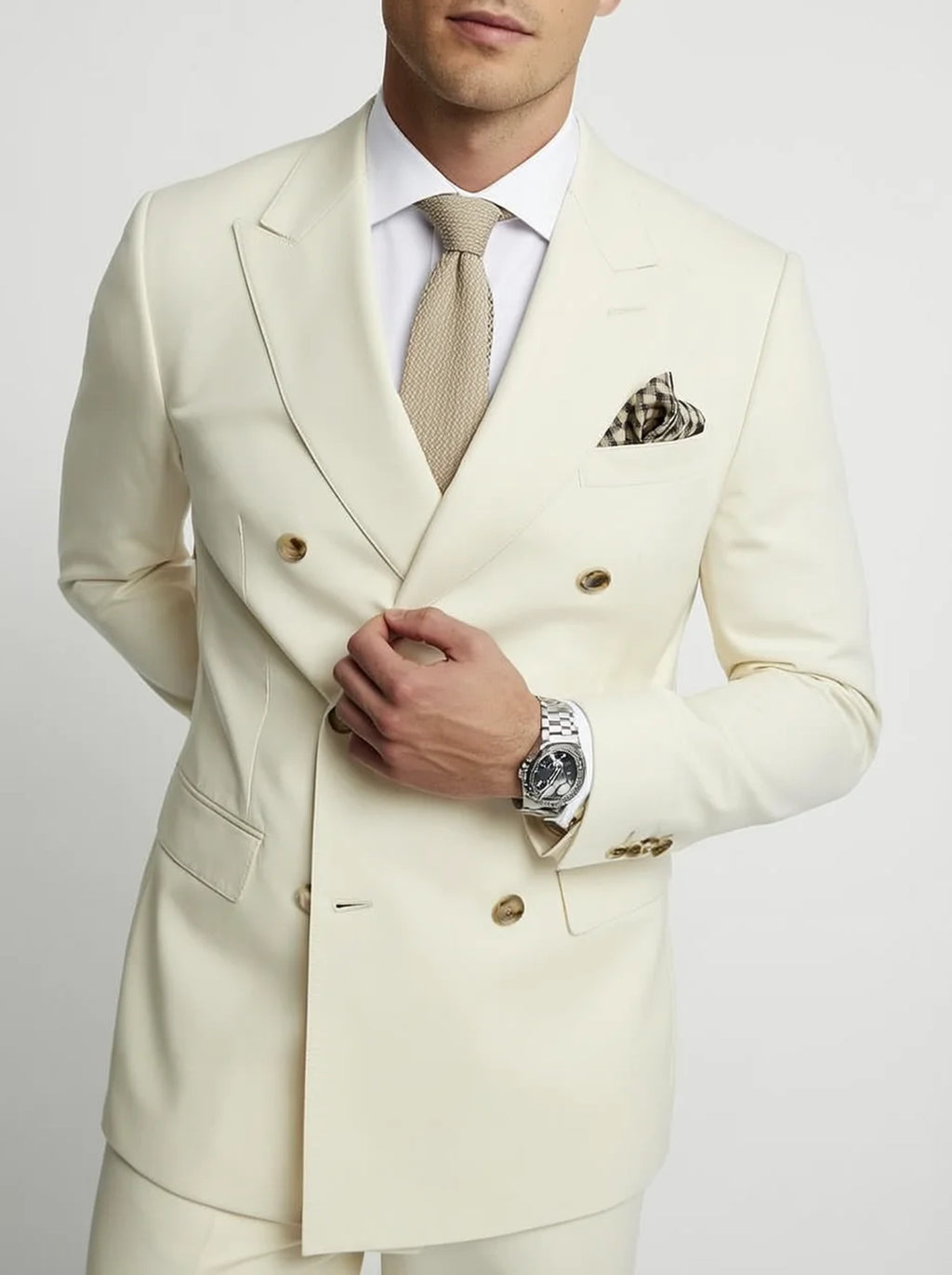 Men’s Suit | Double-Breasted Formal Tailored Style-Men Suit-Pick NewYork