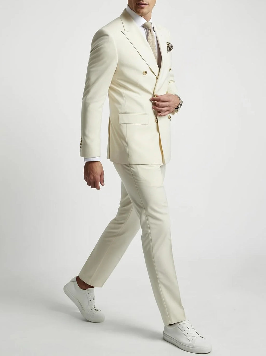 Men’s Suit | Double-Breasted Formal Tailored Style-Men Suit-Pick NewYork