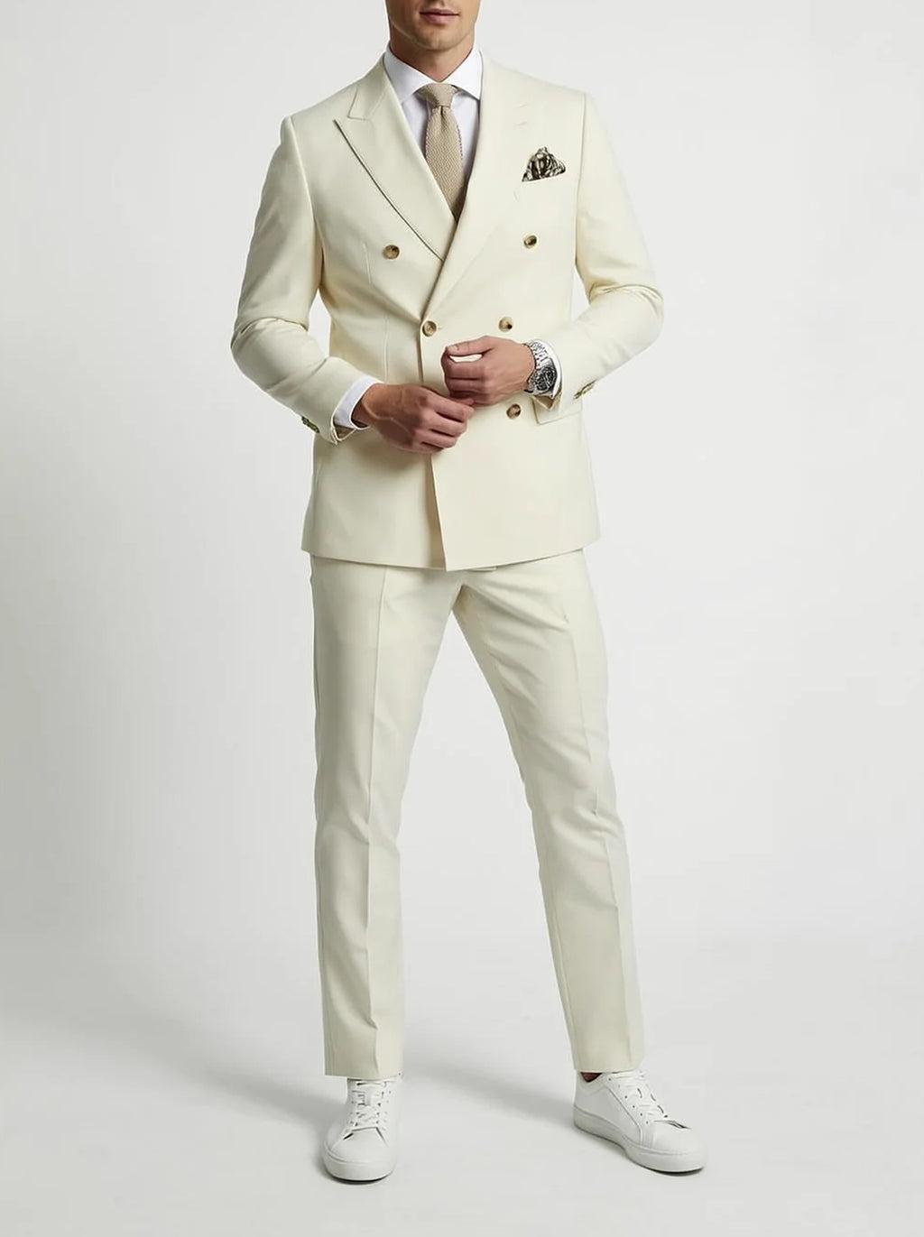 Men’s Suit | Double-Breasted Formal Tailored Style-Men Suit-Pick NewYork