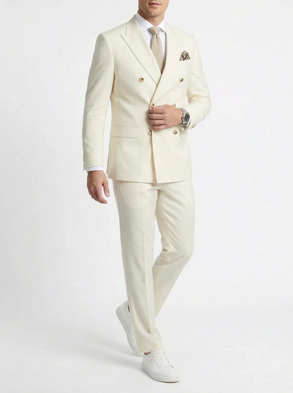 Men’s Suit | Double-Breasted Formal Tailored Style-Men Suit-Pick NewYork