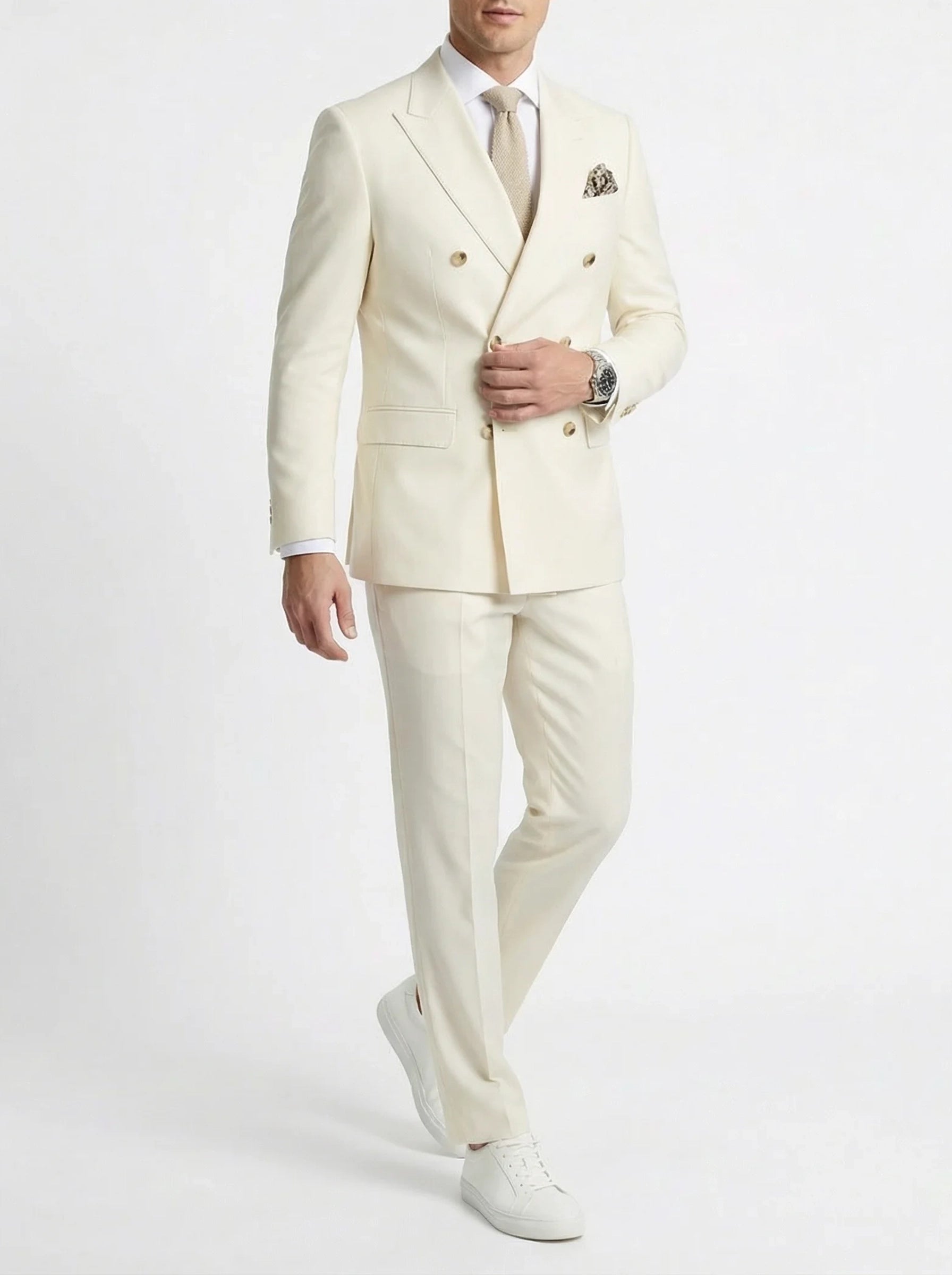 Men’s Suit | Double-Breasted Formal Tailored Style-Men Suit-Pick NewYork