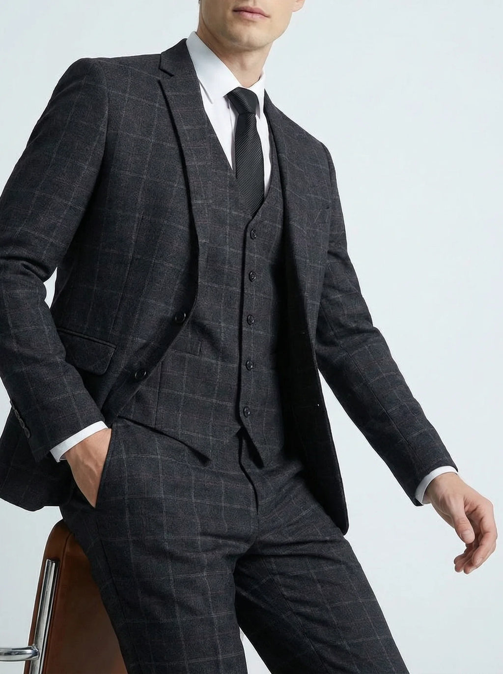 Men’s Suit | Structured Three-Piece Formal Design-Men Suit-Pick NewYork