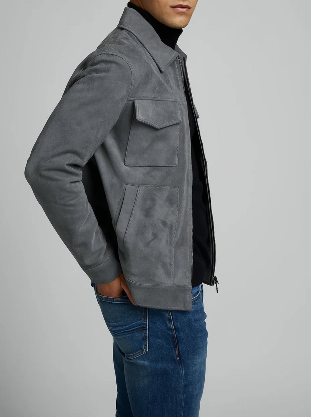 Men’s Zip-Up Jacket | Utility Style With Chest Pockets-Men Jacket-Pick NewYork
