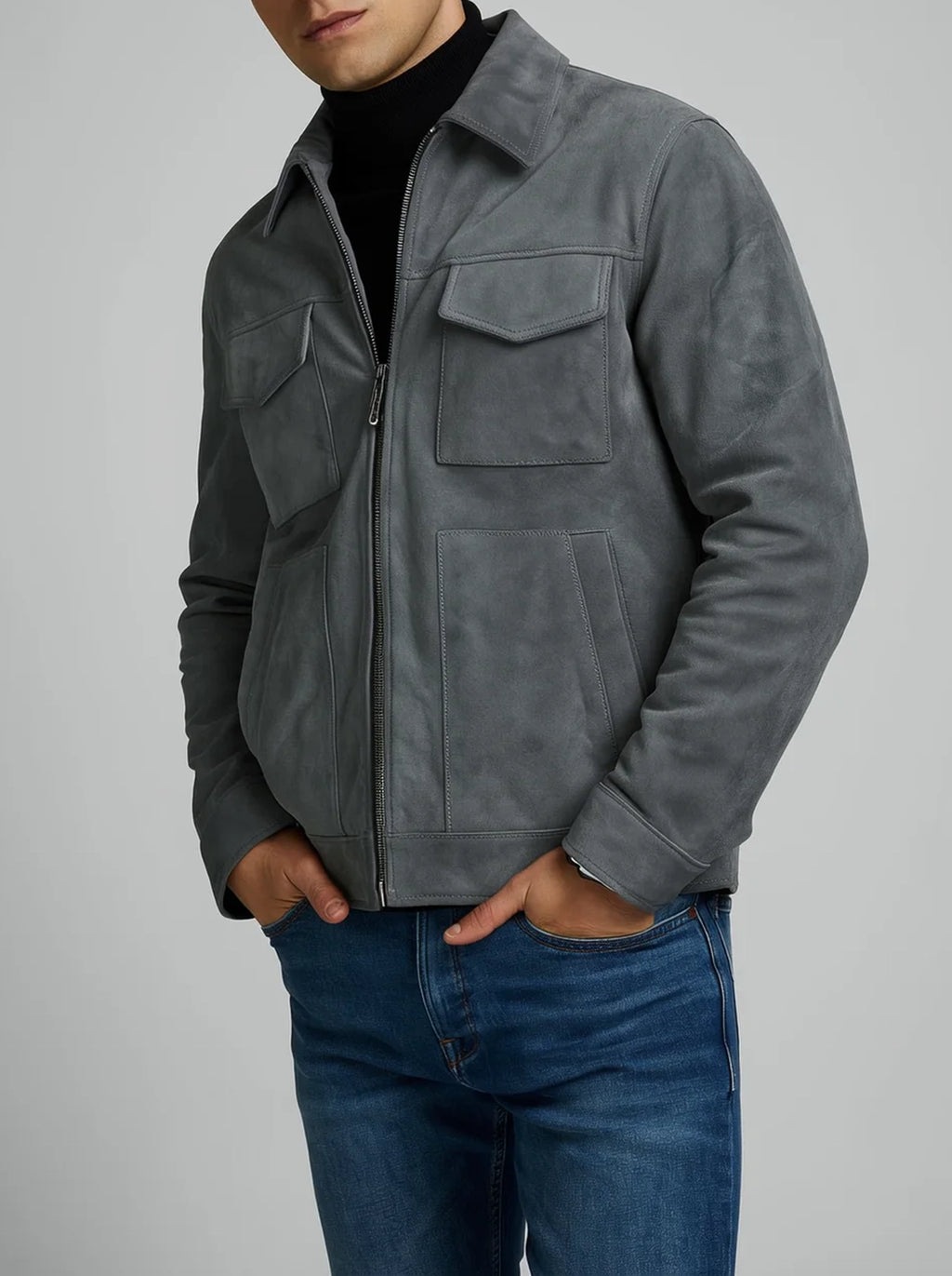 Men’s Zip-Up Jacket | Utility Style With Chest Pockets-Men Jacket-Pick NewYork