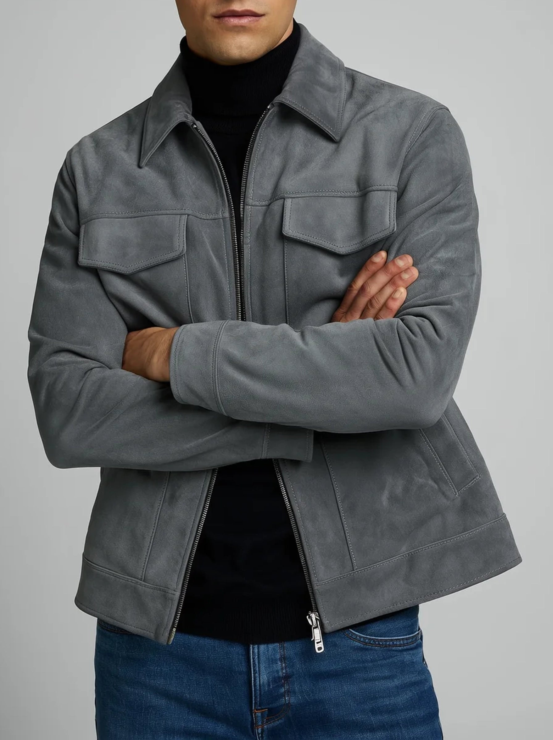 Men’s Zip-Up Jacket | Utility Style With Chest Pockets-Men Jacket-Pick NewYork