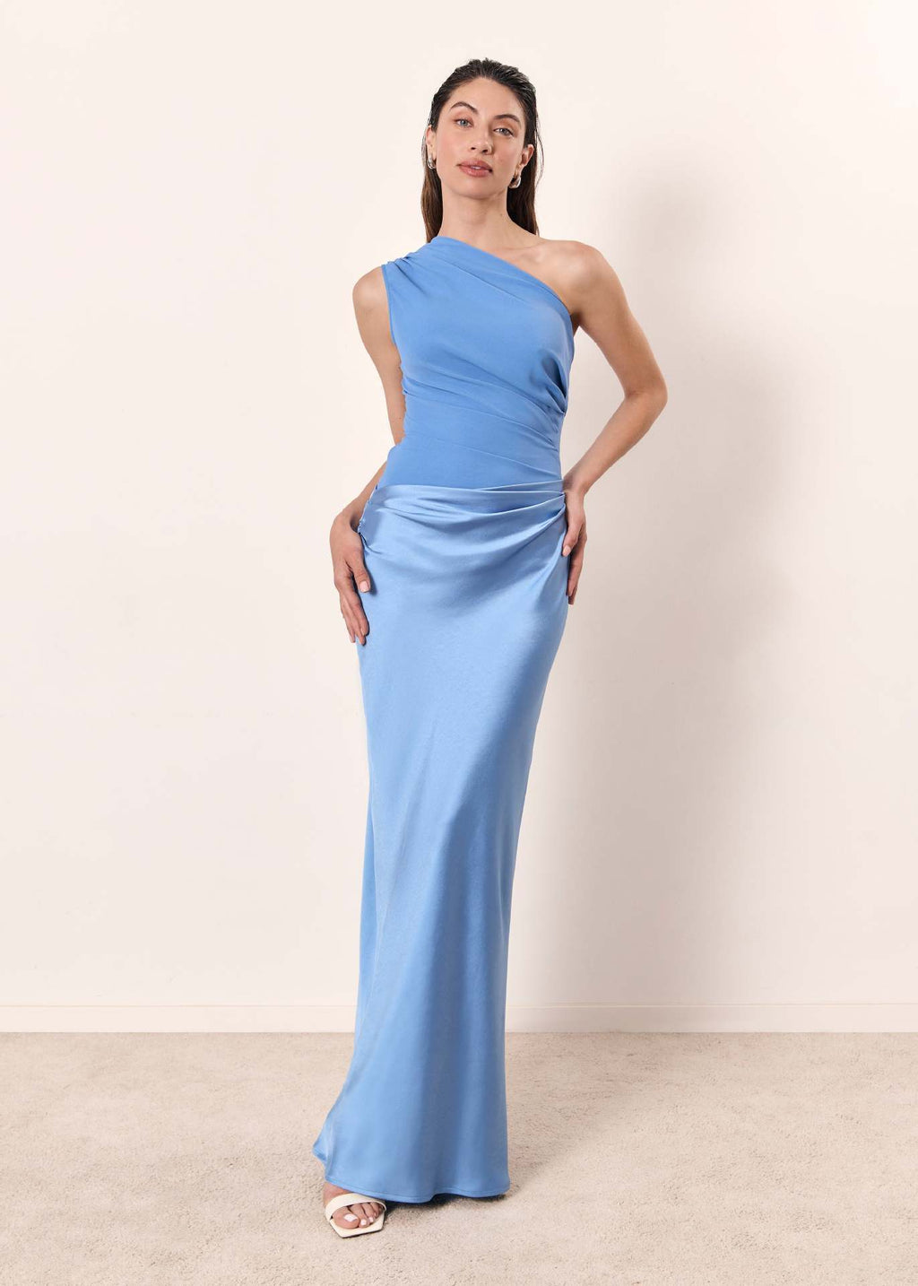 Evelyn | One Shoulder Evening Gown-Women Dress-Pick NewYork