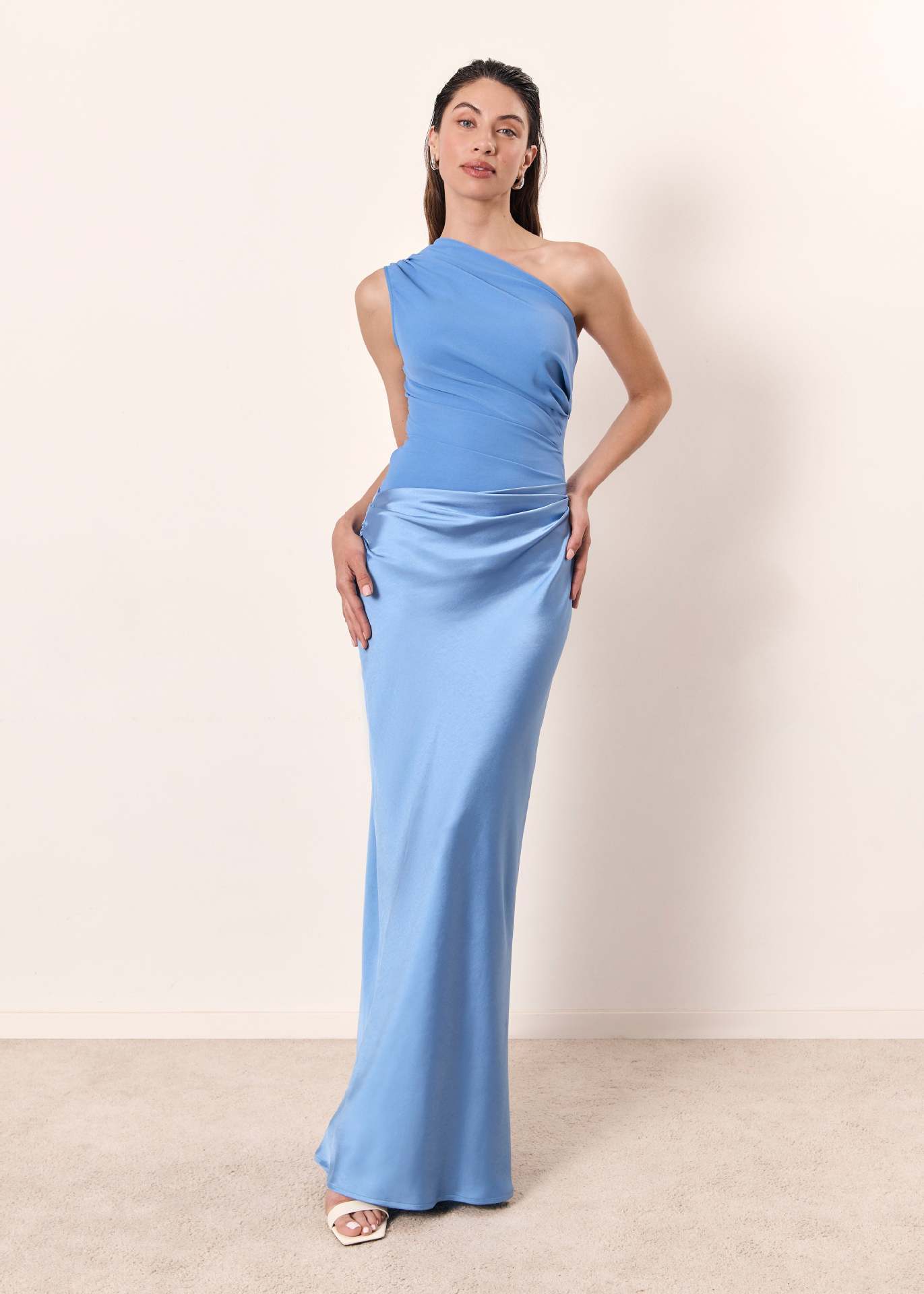 Evelyn | One Shoulder Evening Gown-Women Dress-Pick NewYork