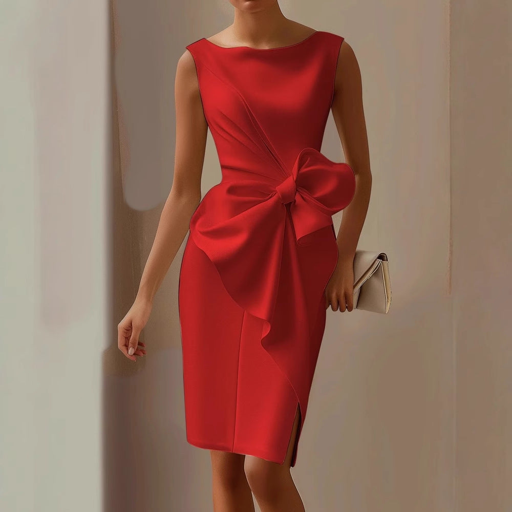 Eleanor | Women Dress With Bow-Women Dress-Pick NewYork