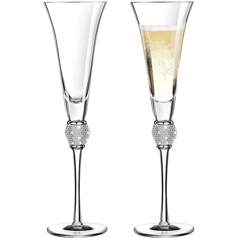 Champagne Glass | Elegant Champagne Flutes Set-Glass-Pick NewYork
