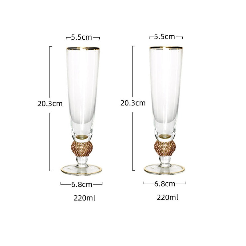 Champagne Glass | Elegant Champagne Flutes Set-Glass-Pick NewYork