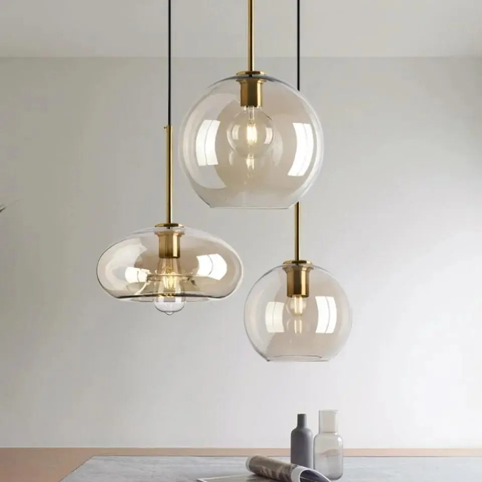 Ceiling Light | Glass Globe Pendant Fixture-Ceiling Light-Pick NewYork
