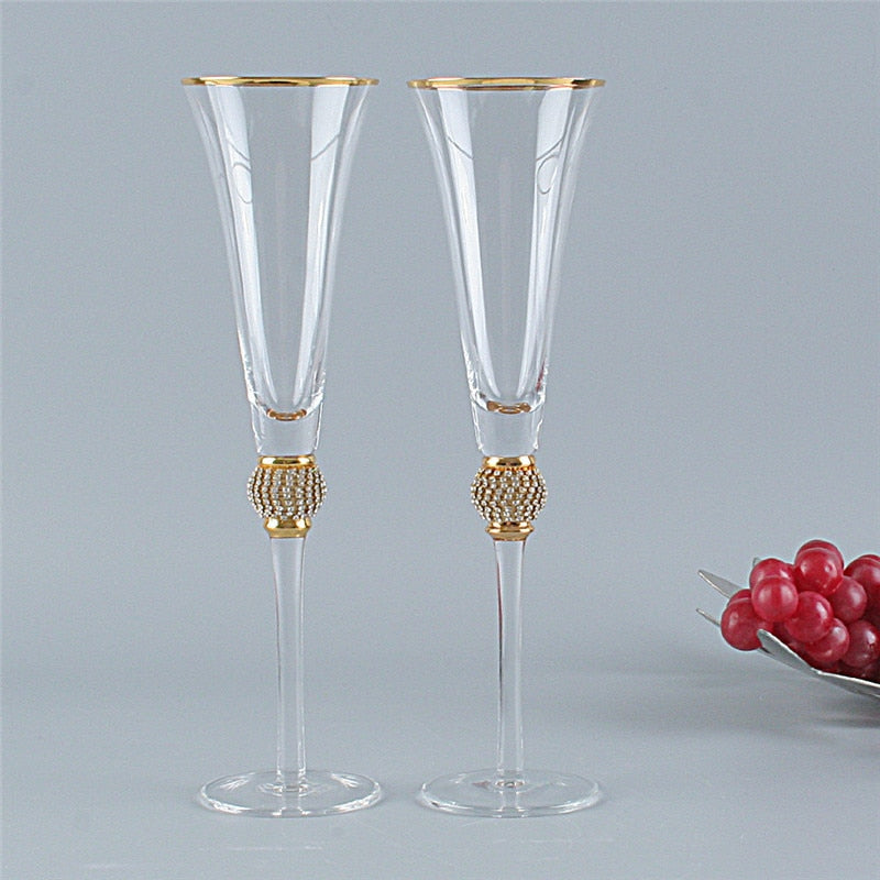 Champagne Glass | Elegant Champagne Flutes Set-Glass-Pick NewYork