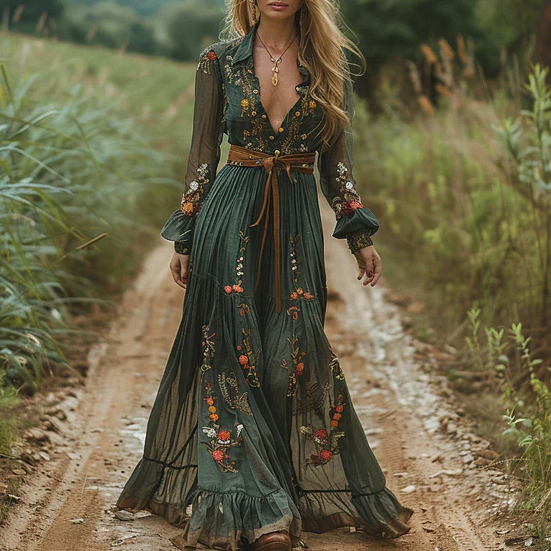 Scarlett | Boho Style Evening Gown-Women Dress-Pick NewYork
