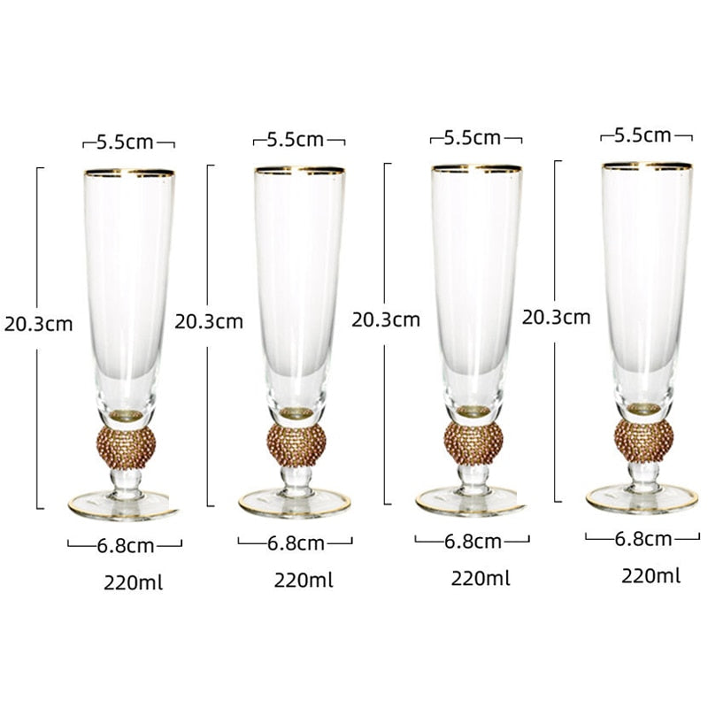 Champagne Glass | Elegant Champagne Flutes Set-Glass-Pick NewYork