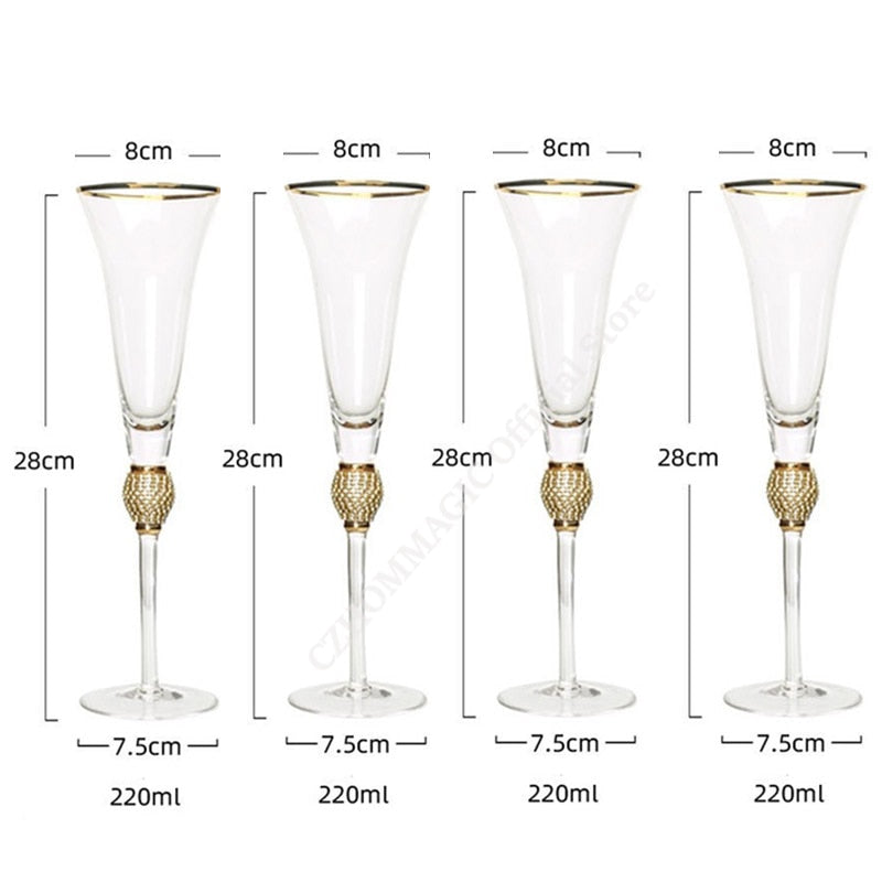 Champagne Glass | Elegant Champagne Flutes Set-Glass-Pick NewYork