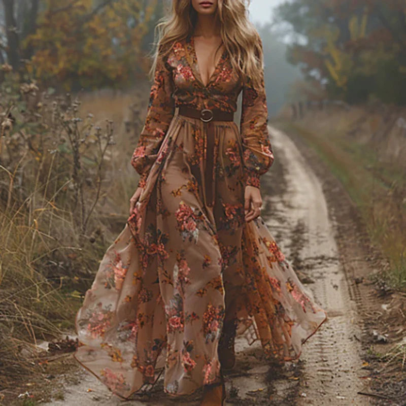 Scarlett | Boho Style Evening Gown-Women Dress-Pick NewYork