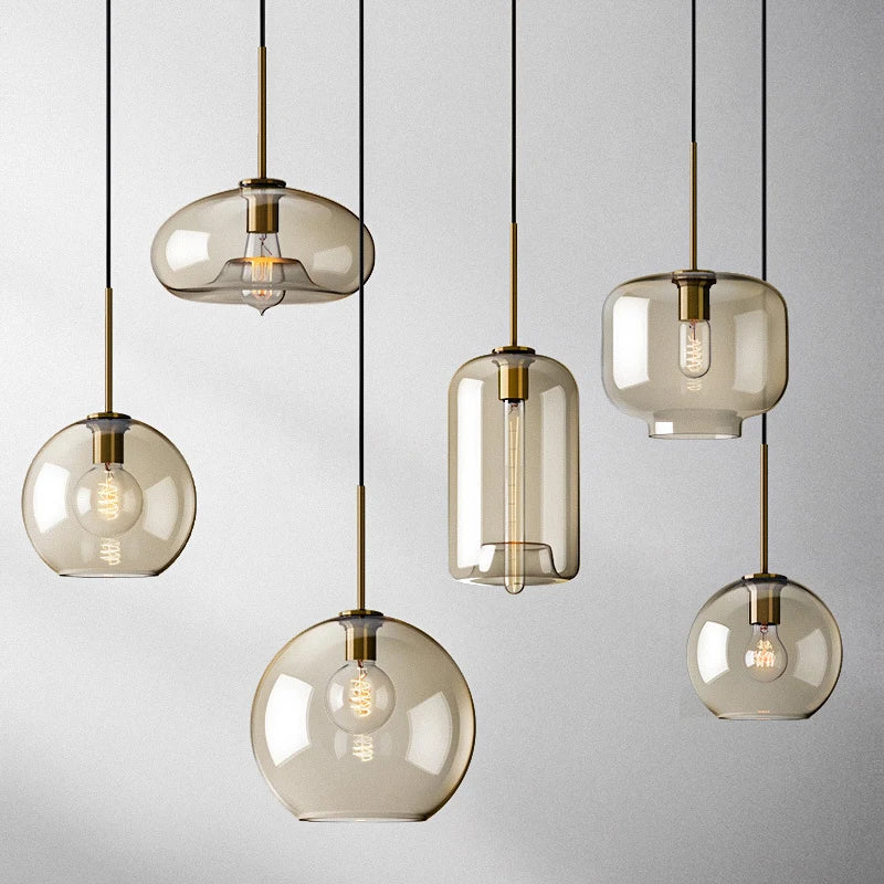 Ceiling Light | Glass Globe Pendant Fixture-Ceiling Light-Pick NewYork