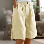Harper | Relaxed Wide Leg Bermuda Shorts-Women Shorts-Pick NewYork