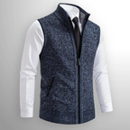 Hudson | Refined Men’s Zip Up Sweater Vest-Men Vest-Pick NewYork