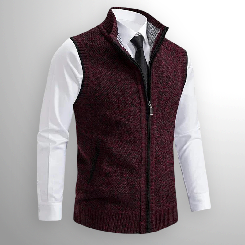 Hudson | Refined Men’s Zip Up Sweater Vest-Men Vest-Pick NewYork