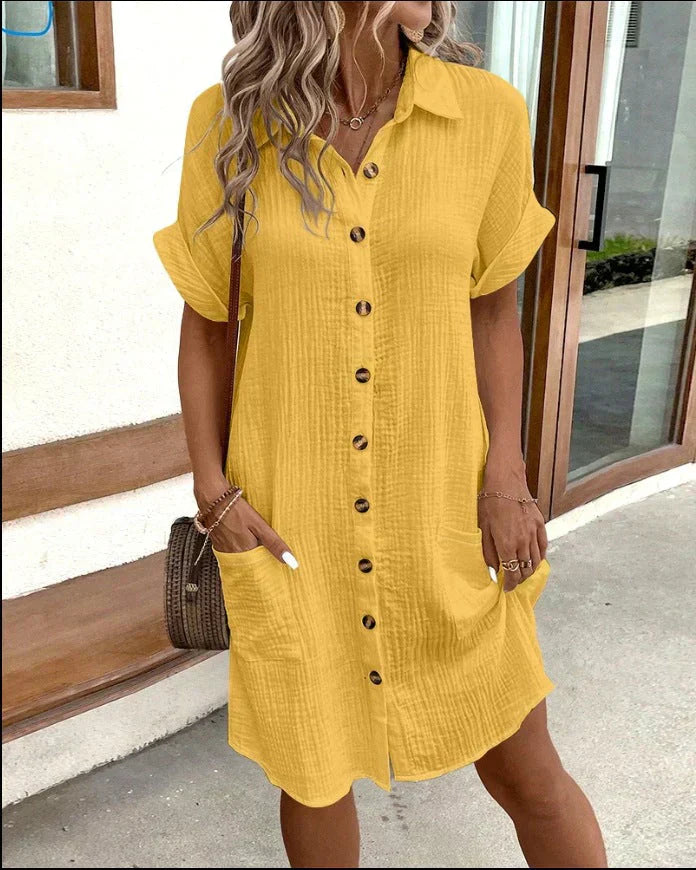 Chloe | Breezy Women Shirt Dress-Women Dress-Pick NewYork