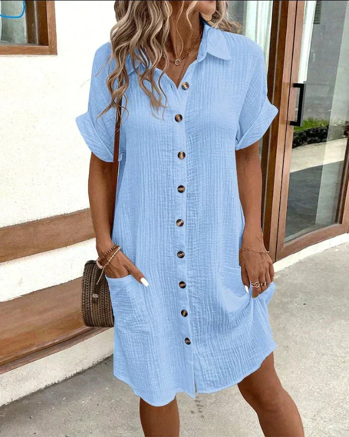 Chloe | Breezy Women Shirt Dress-Women Dress-Pick NewYork