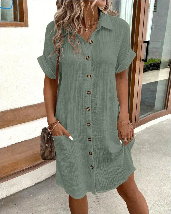Chloe | Breezy Women Shirt Dress-Women Dress-Pick NewYork