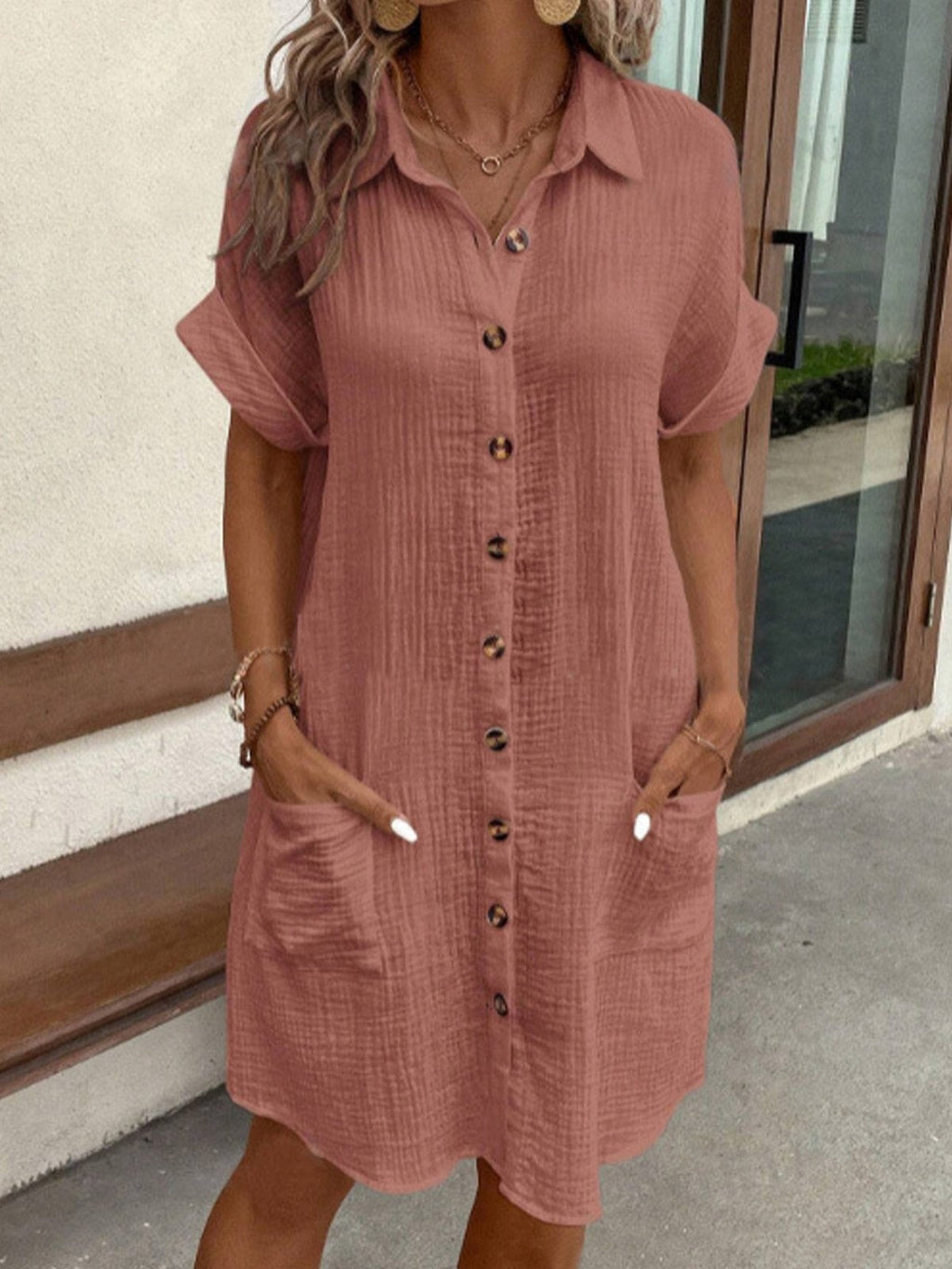 Chloe | Breezy Women Shirt Dress-Women Dress-Pick NewYork