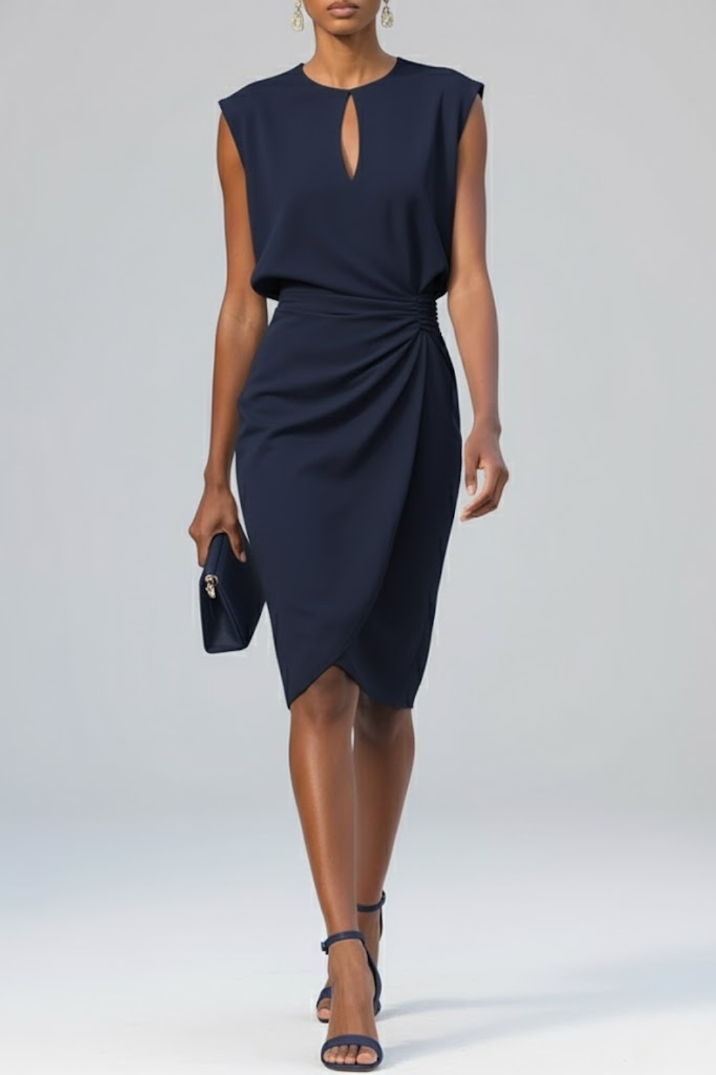 Victoria | Sophisticated Formal Midi Dress-Women Dress-Pick NewYork