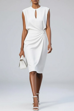 Victoria | Sophisticated Formal Midi Dress-Women Dress-Pick NewYork