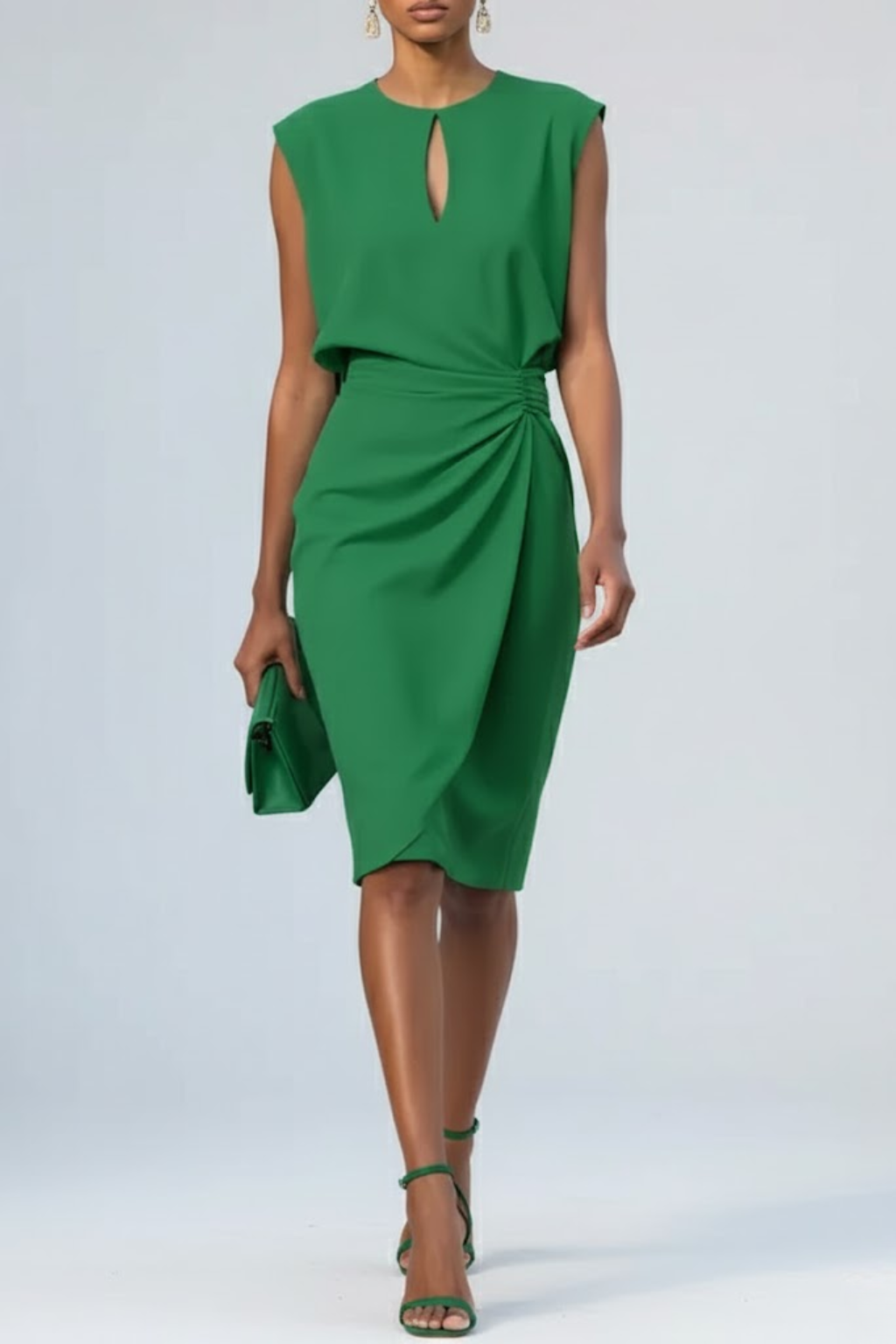 Victoria | Sophisticated Formal Midi Dress-Women Dress-Pick NewYork